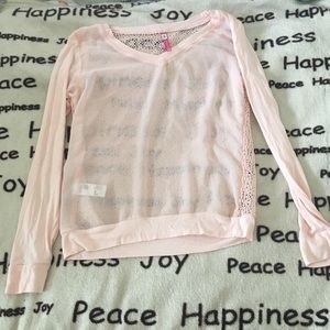 Pink Lace Shirt Cover